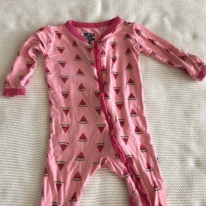 Girls footie pajamas